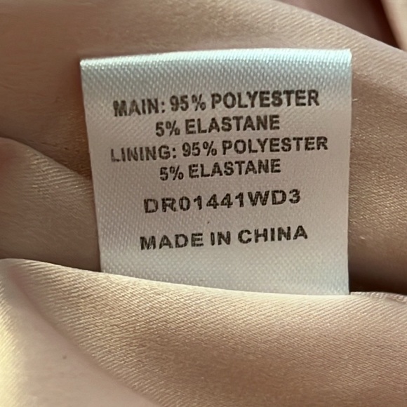 MESHKI satin mini dress, blush pink, size S - Picture 12 of 14